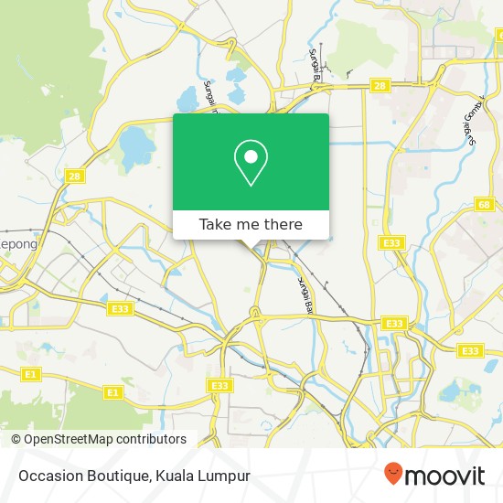 Occasion Boutique, Jalan Jambu Mawar Kuala Lumpur Wilayah Persekutuan map