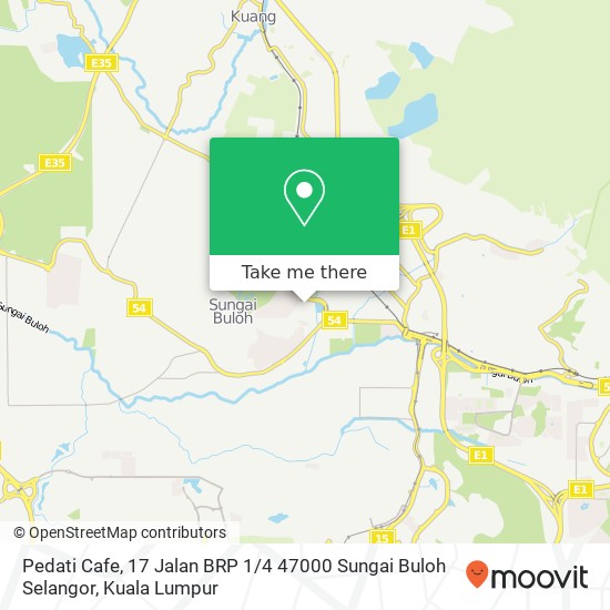 Pedati Cafe, 17 Jalan BRP 1 / 4 47000 Sungai Buloh Selangor map