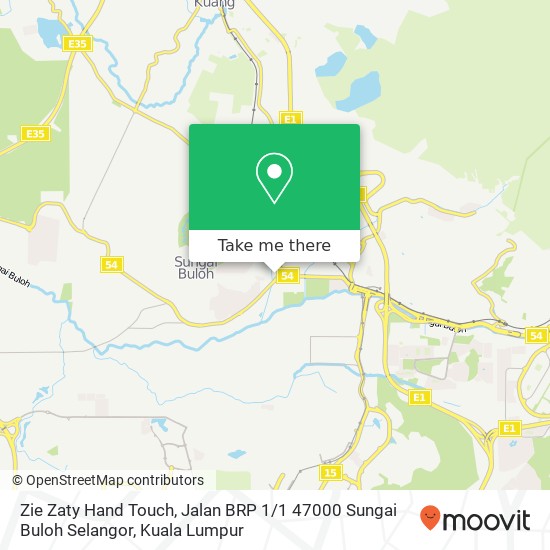 Zie Zaty Hand Touch, Jalan BRP 1 / 1 47000 Sungai Buloh Selangor map