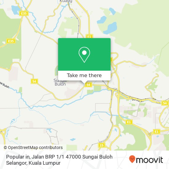 Peta Popular in, Jalan BRP 1 / 1 47000 Sungai Buloh Selangor