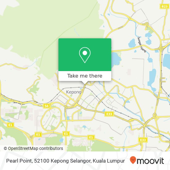 Peta Pearl Point, 52100 Kepong Selangor
