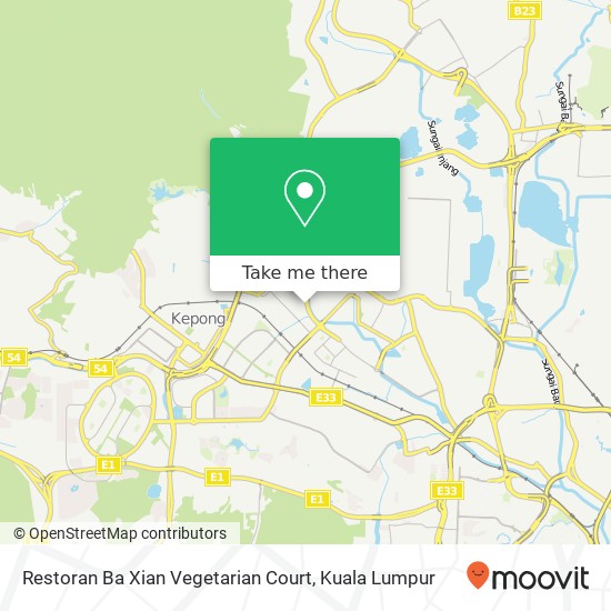 Restoran Ba Xian Vegetarian Court, 52100 Kuala Lumpur Wilayah Persekutuan map