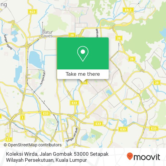 Koleksi Wirda, Jalan Gombak 53000 Setapak Wilayah Persekutuan map