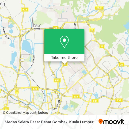 Medan Selera Pasar Besar Gombak map