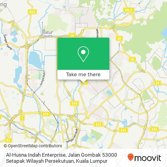 Al-Husna Indah Enterprise, Jalan Gombak 53000 Setapak Wilayah Persekutuan map