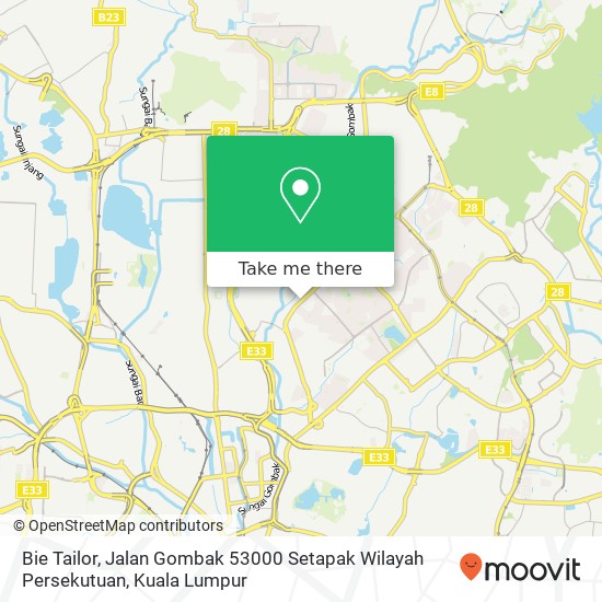 Bie Tailor, Jalan Gombak 53000 Setapak Wilayah Persekutuan map