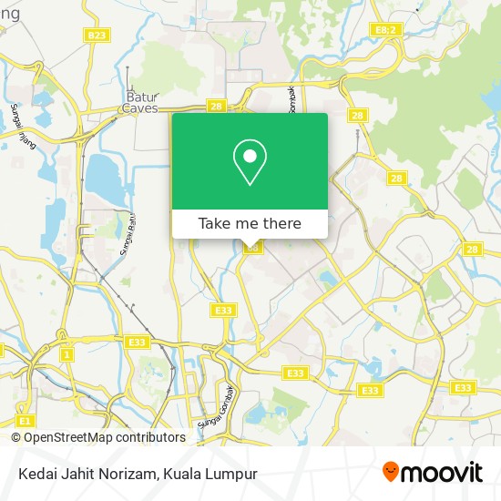 Kedai Jahit Norizam map