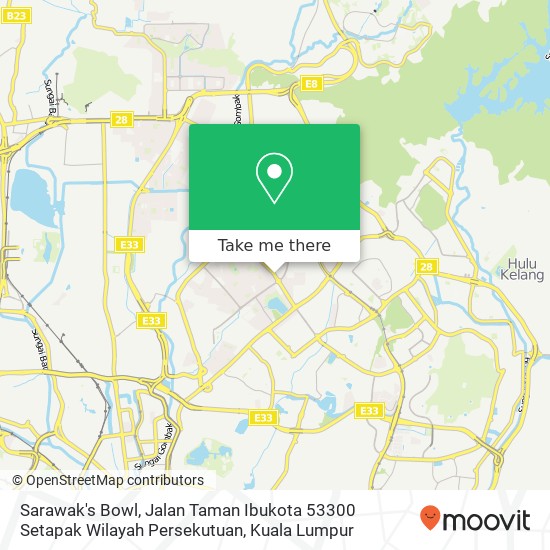 Peta Sarawak's Bowl, Jalan Taman Ibukota 53300 Setapak Wilayah Persekutuan