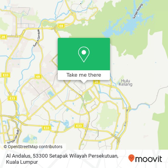 Al Andalus, 53300 Setapak Wilayah Persekutuan map