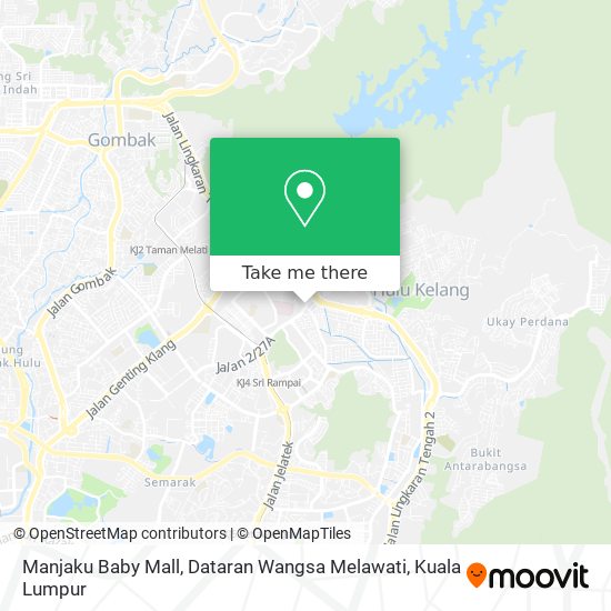 Peta Manjaku Baby Mall, Dataran Wangsa Melawati