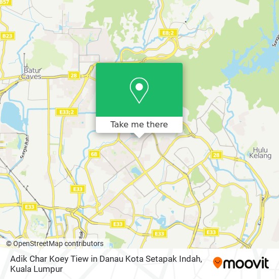 Adik Char Koey Tiew in Danau Kota Setapak Indah map