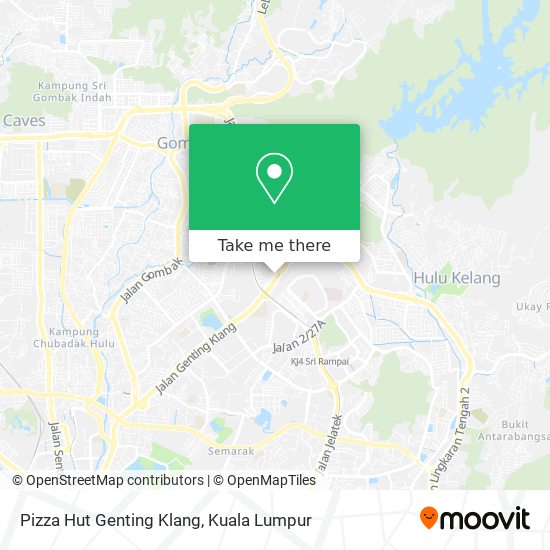 Peta Pizza Hut Genting Klang