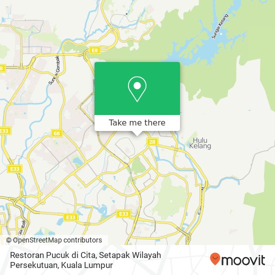 Restoran Pucuk di Cita, Setapak Wilayah Persekutuan map