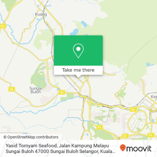 Yasid Tomyam Seafood, Jalan Kampung Melayu Sungai Buloh 47000 Sungai Buloh Selangor map