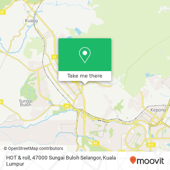 Peta HOT & roll, 47000 Sungai Buloh Selangor