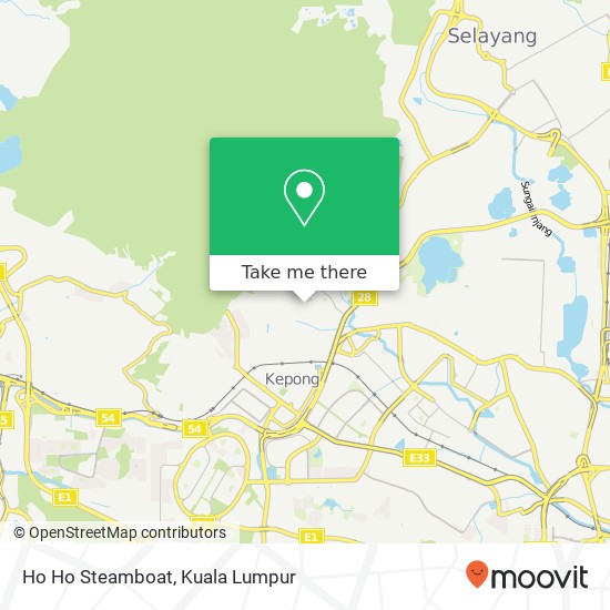 Ho Ho Steamboat, Jalan 31 52100 Kepong Selangor map