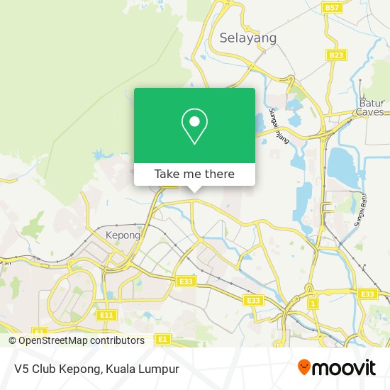 V5 Club Kepong map