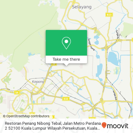 Restoran Penang Nibong Tebal, Jalan Metro Perdana 2 52100 Kuala Lumpur Wilayah Persekutuan map