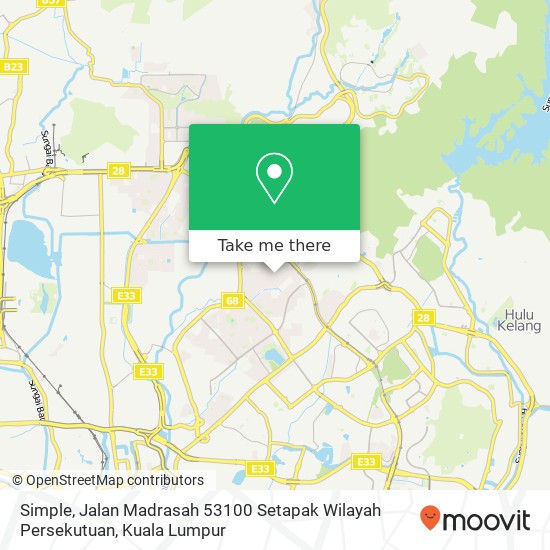 Simple, Jalan Madrasah 53100 Setapak Wilayah Persekutuan map