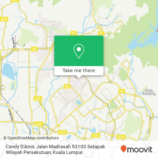 Candy D'Amir, Jalan Madrasah 53100 Setapak Wilayah Persekutuan map