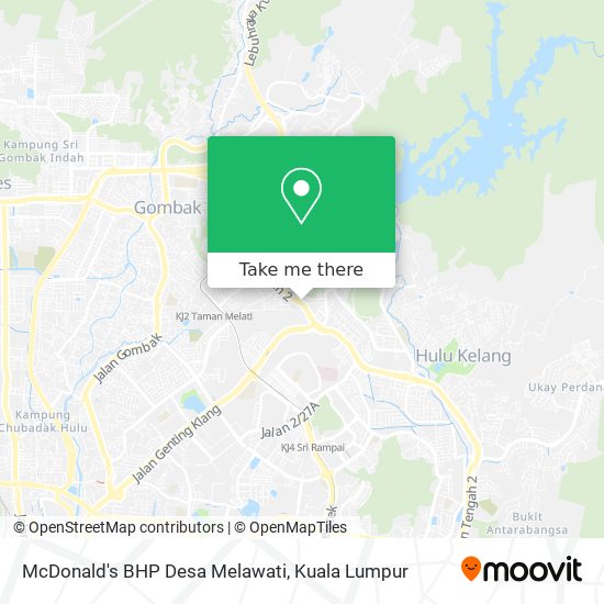 McDonald's BHP Desa Melawati map