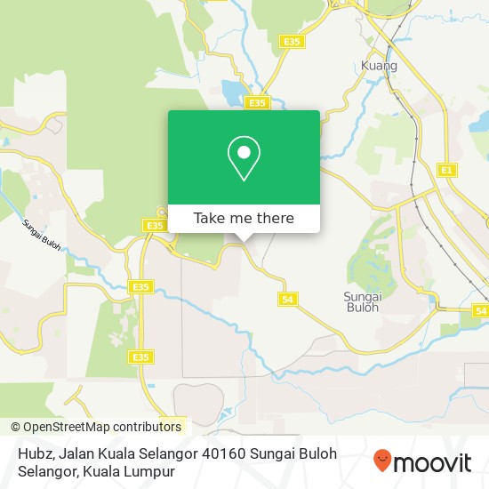 Peta Hubz, Jalan Kuala Selangor 40160 Sungai Buloh Selangor