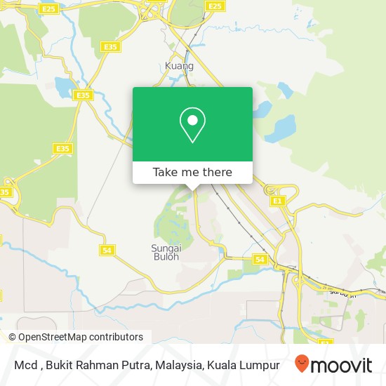 Peta Mcd , Bukit Rahman Putra, Malaysia