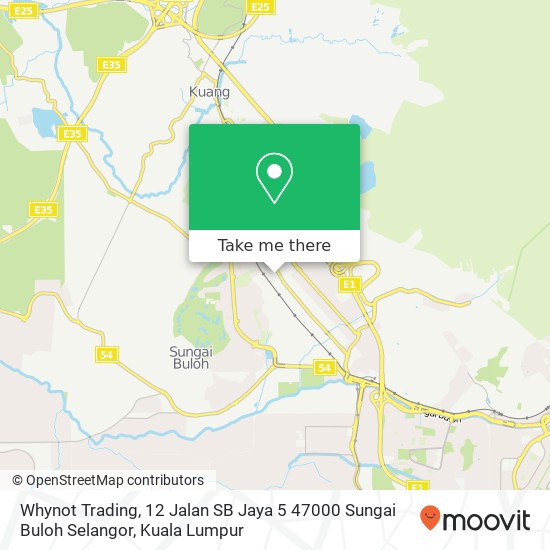 Whynot Trading, 12 Jalan SB Jaya 5 47000 Sungai Buloh Selangor map