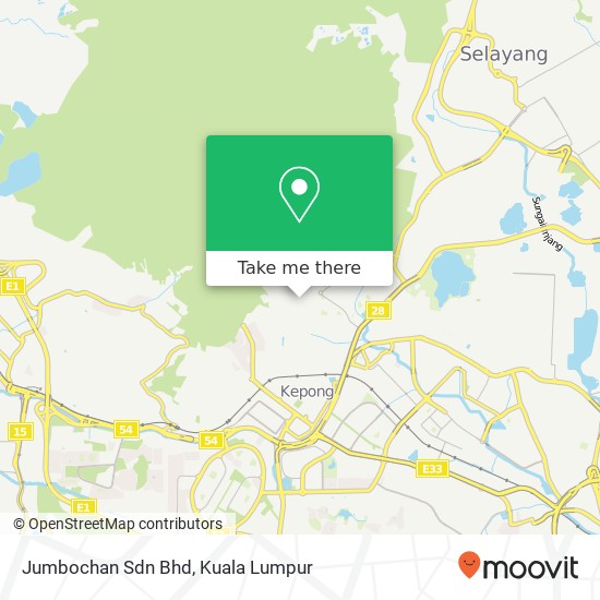Jumbochan Sdn Bhd, Jalan E 3 / 10 52100 Kepong Selangor map