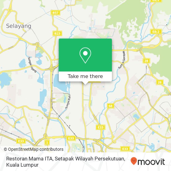 Restoran Mama ITA, Setapak Wilayah Persekutuan map