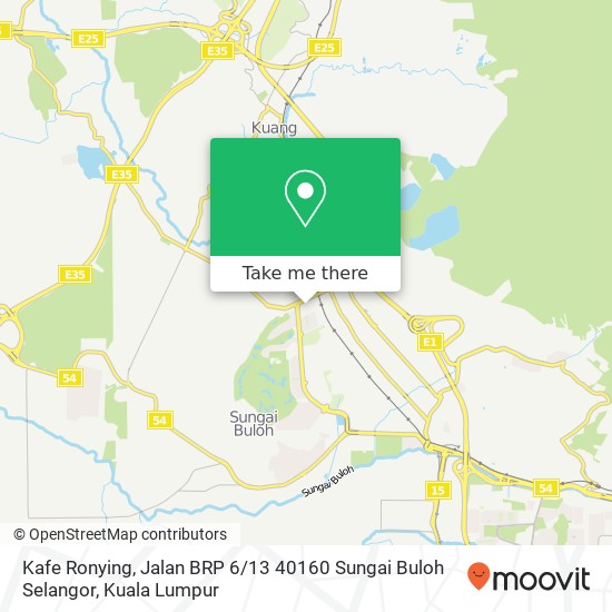 Kafe Ronying, Jalan BRP 6 / 13 40160 Sungai Buloh Selangor map