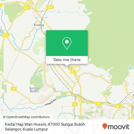 Peta Kedai Haji Wan Hussin, 47000 Sungai Buloh Selangor