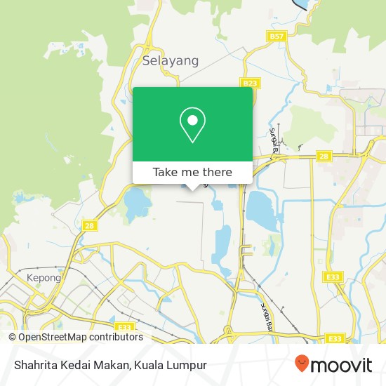 Peta Shahrita Kedai Makan, 52000 Kuala Lumpur Wilayah Persekutuan