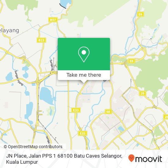 Peta JN Place, Jalan PPS 1 68100 Batu Caves Selangor