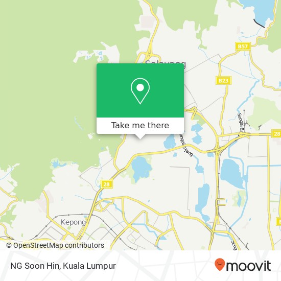 Peta NG Soon Hin, 8 Jalan SU 28 68100 Batu Caves Selangor