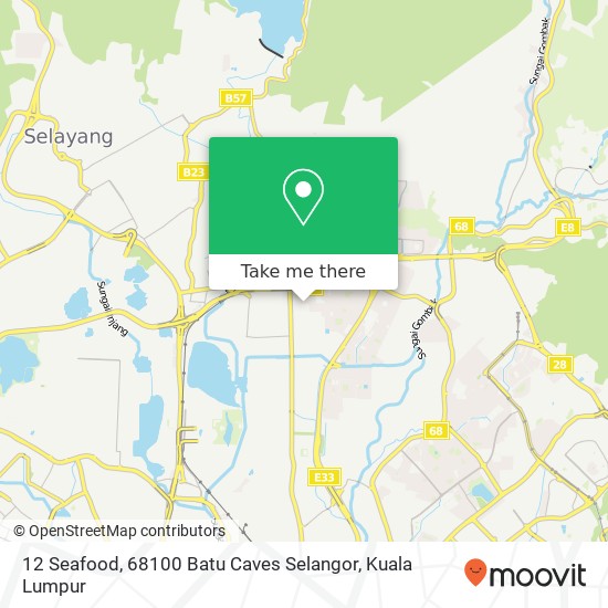 Peta 12 Seafood, 68100 Batu Caves Selangor