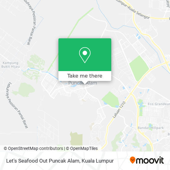 Let's Seafood Out Puncak Alam map