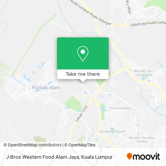 J-Bros Western Food Alam Jaya map