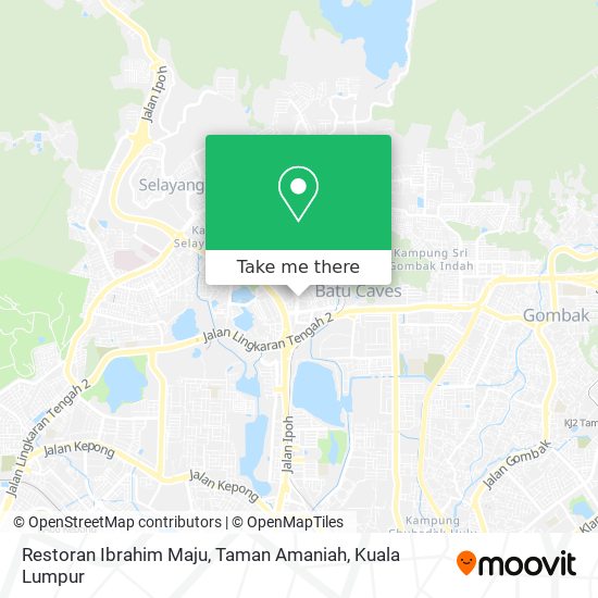 Peta Restoran Ibrahim Maju, Taman Amaniah