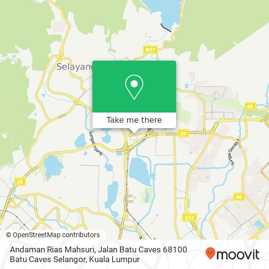 Peta Andaman Rias Mahsuri, Jalan Batu Caves 68100 Batu Caves Selangor