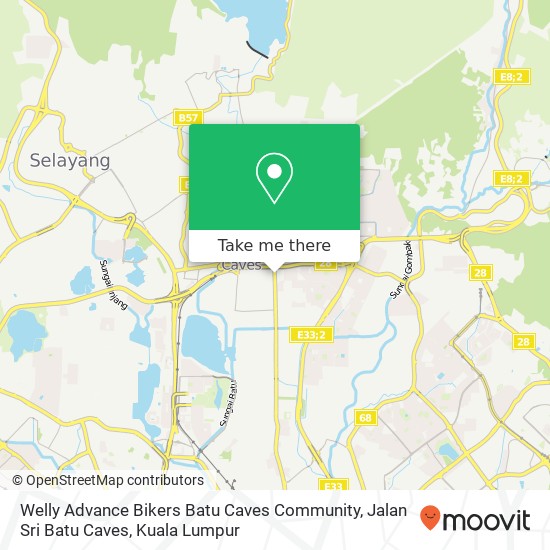 Welly Advance Bikers Batu Caves Community, Jalan Sri Batu Caves map