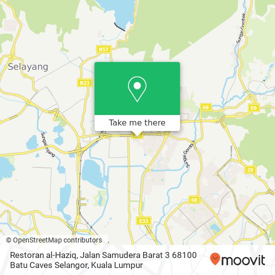 Restoran al-Haziq, Jalan Samudera Barat 3 68100 Batu Caves Selangor map
