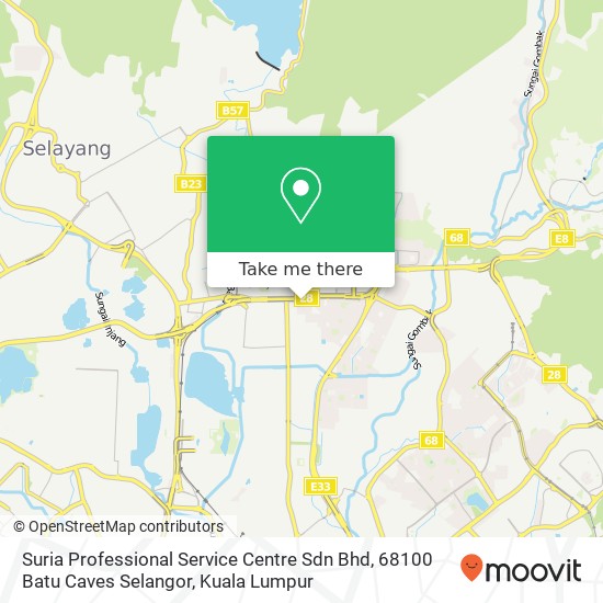 Suria Professional Service Centre Sdn Bhd, 68100 Batu Caves Selangor map