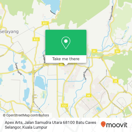 Apex Arts, Jalan Samudra Utara 68100 Batu Caves Selangor map