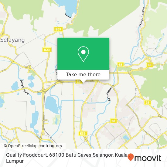 Peta Quality Foodcourt, 68100 Batu Caves Selangor