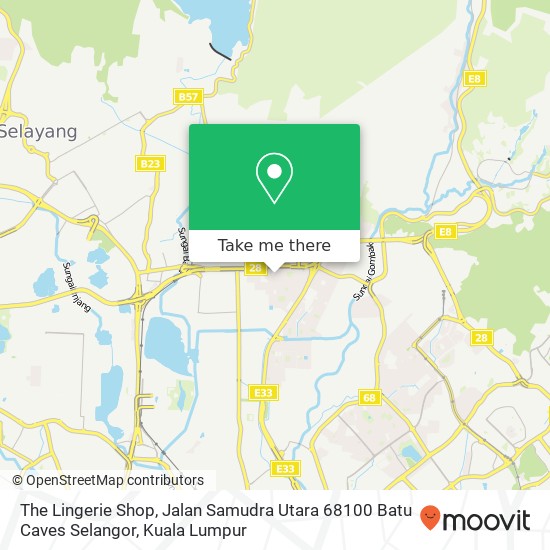 The Lingerie Shop, Jalan Samudra Utara 68100 Batu Caves Selangor map