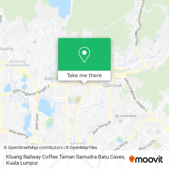 Kluang Railway Coffee Taman Samudra Batu Caves map