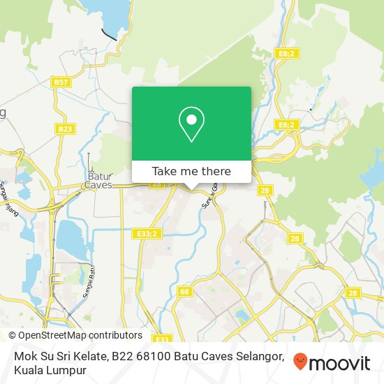 Mok Su Sri Kelate, B22 68100 Batu Caves Selangor map