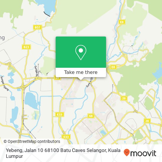 Peta Yebeng, Jalan 10 68100 Batu Caves Selangor