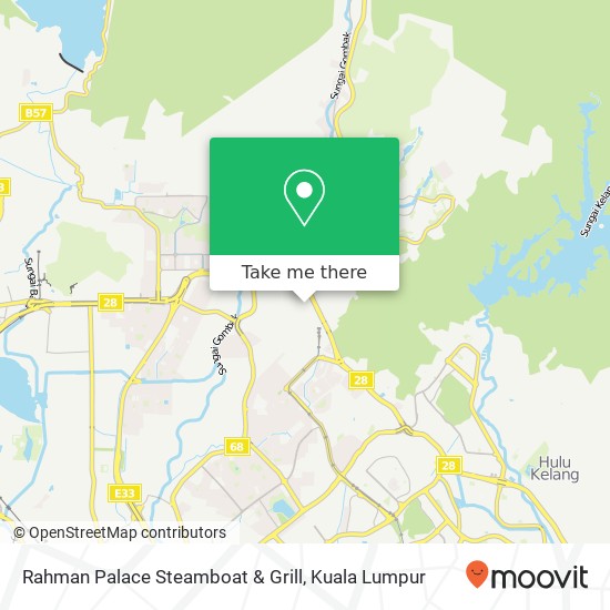 Peta Rahman Palace Steamboat & Grill, Jalan Taman Anjung Melati 53100 Gombak Selangor